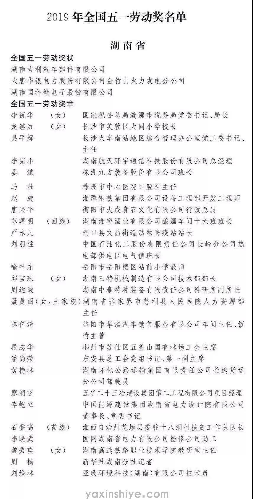 喜讯丨suncitygroup太阳集团刘焕林荣获“2019年天下五一劳动奖章” (图1)